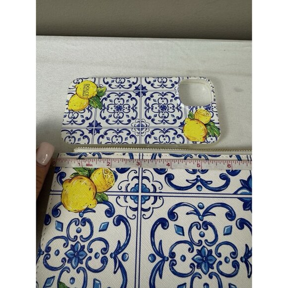 Dolce Italiano Sicily Limone Wristlet Phone Case Italian Summer Lemon Tile Mosai - Picture 7 of 14